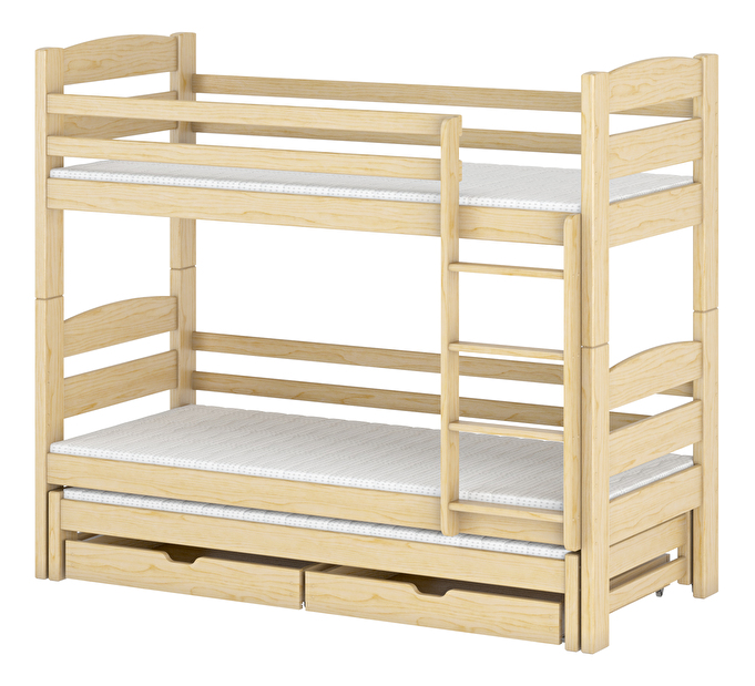 Detská poschodová posteľ 90 cm Celsa (borovica)