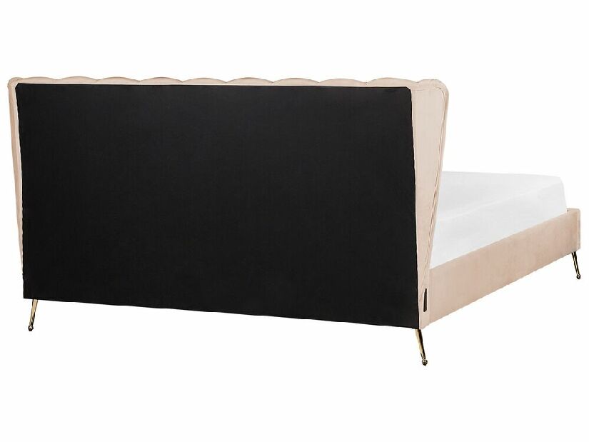 Manželská posteľ 180 cm Mirabell (béžová) (s roštom) (s USB portom)