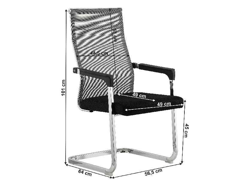 Kancelárska stolička Rimal (sivá + čierna)