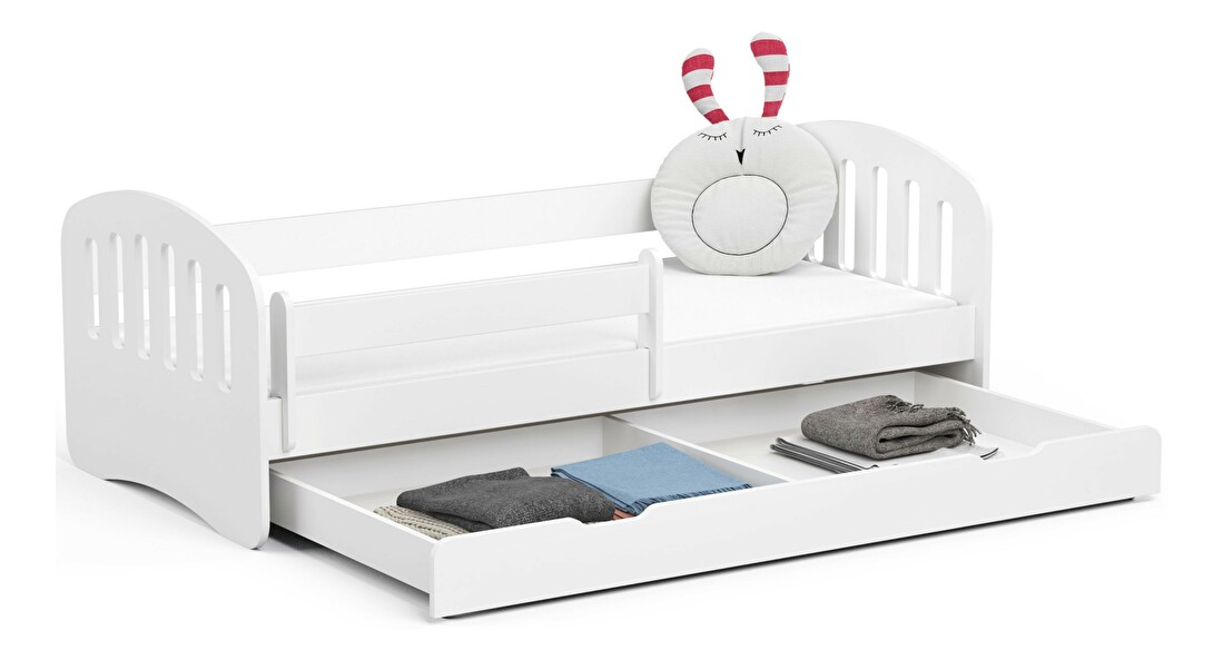 Detská posteľ Preena (biela) (s matracom)