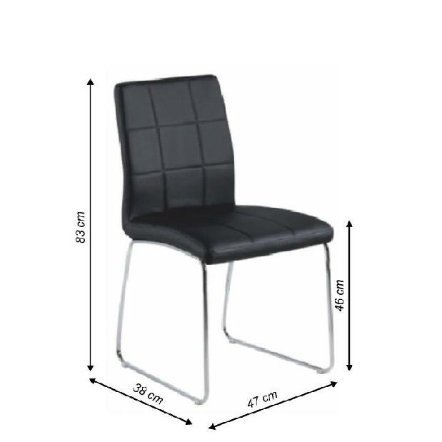 Jedálenská stolička Siden (čierna)
