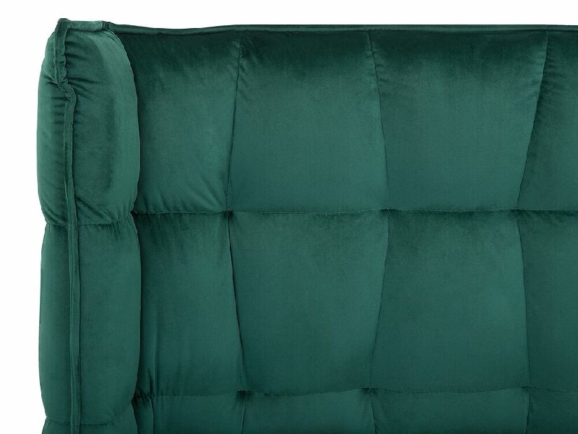Manželská posteľ 160 cm SENEL (s roštom) (zelená)