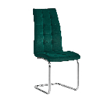 Jedálenská stolička Farando NEW (smaragdová + chróm)
