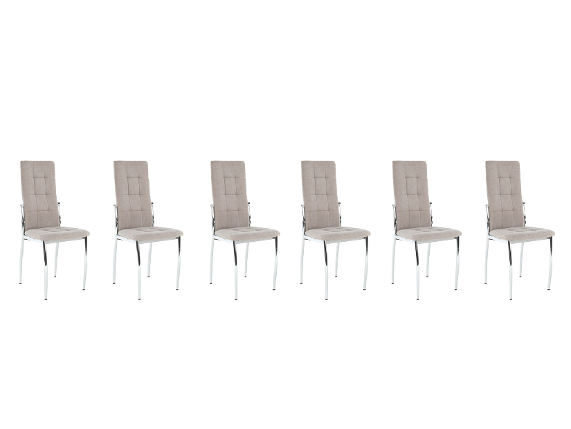 Set 6 ks. jedálenských stoličiek Alora (hnedá) *výpredaj