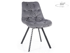 Jedálenská stolička Vennie (sivá + čierna)