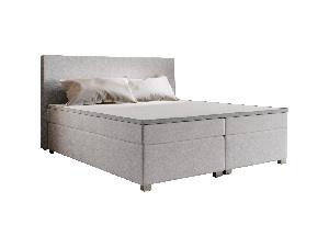 Manželská posteľ Boxspring 160 cm Simon Comfort (béžová) (s matracom, bez úložného priestoru)