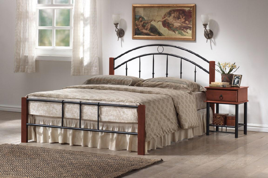 Manželská posteľ 160 cm Porto (s roštom) MOB-4023 *výpredaj