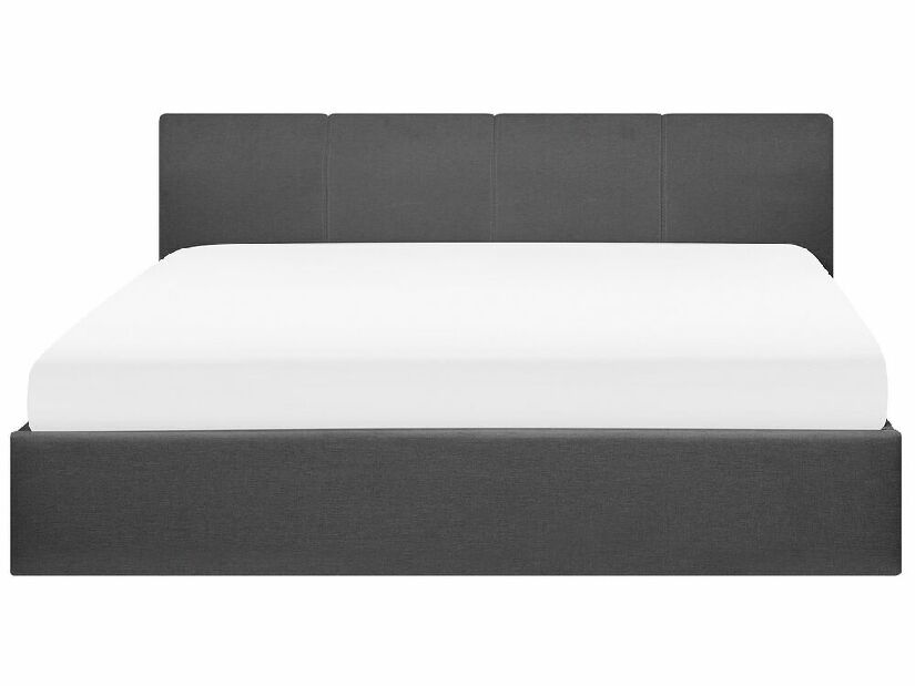 Manželská posteľ 180 cm ORBIT (s roštom a úl. priestorom) (sivá)