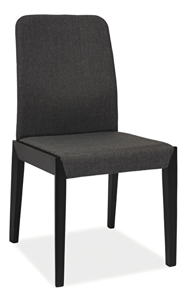 Jedálenská stolička Filo (čierna + tmavosivá)