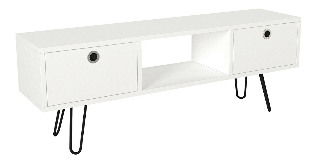 TV stolík/skrinka Mody (biela)