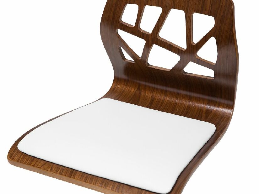 Barová stolička Peterson (biela + hnedá)