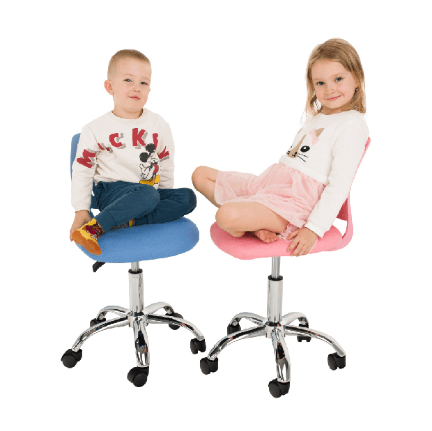 Detská otočná stolička Svelu (modrá)