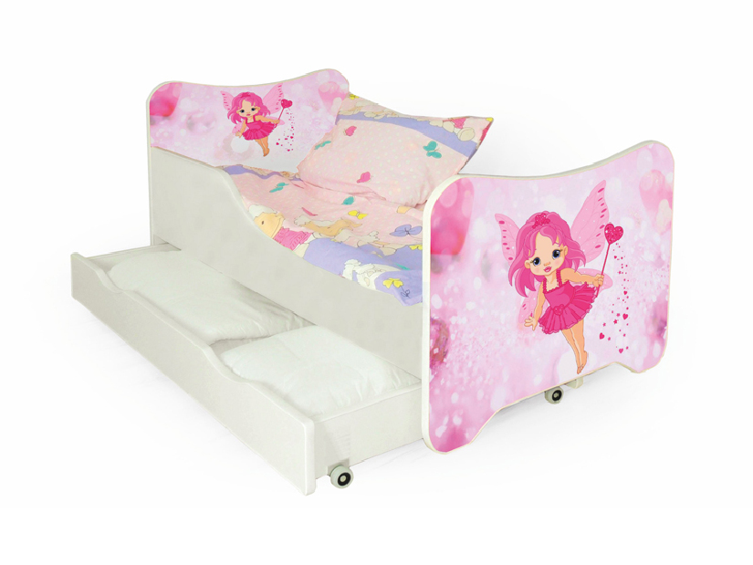 Jednolôžková posteľ 80 cm Happy Fairy (s roštom a matracom) *výpredaj