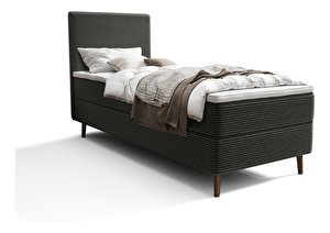 Jednolôžková posteľ 90 cm Napoli Comfort (tmavozelená) (s roštom, bez úl. priestoru)