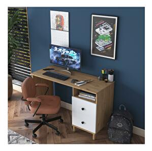 PC stolík Sikine 3 (orech + biela) 