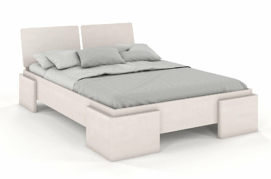 Manželská posteľ 160 cm Naturlig Jordbaer High (buk)