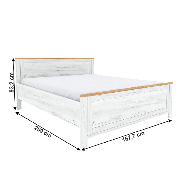 Manželská posteľ 160 cm Soleus Z2