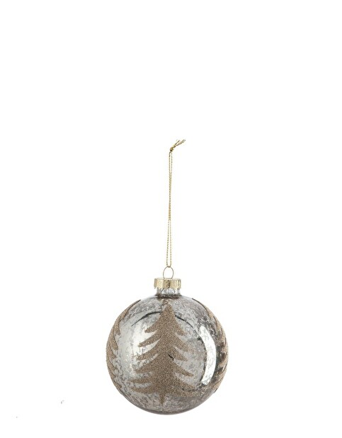 Dekoratívny predmet Jolipa Vianočná dekorácia (8x8x8cm) (Strieborná)
