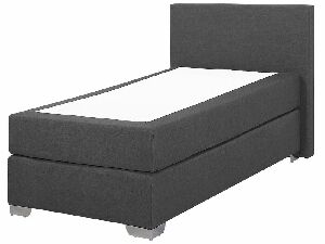 Jednolôžková posteľ Boxspring 90 cm PREMIER (s matracmi) (sivá)