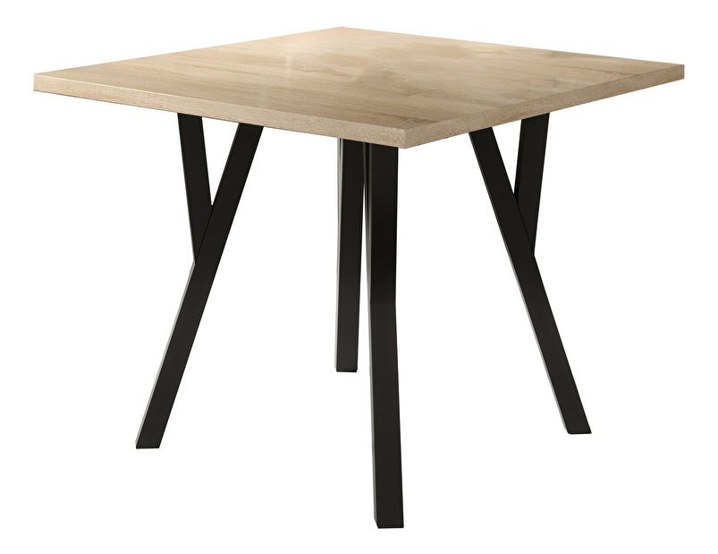 Jedálenský stôl Raviel83 (dub sonoma + čierna)