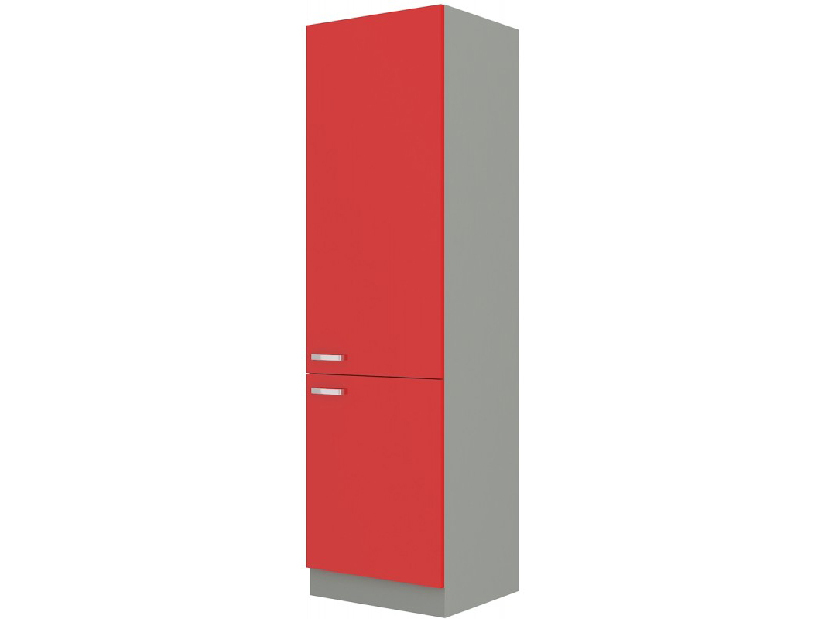 Potravinová vstavaná skriňa na chladničku Roslyn 60 LO 210 2F (červená + sivá)