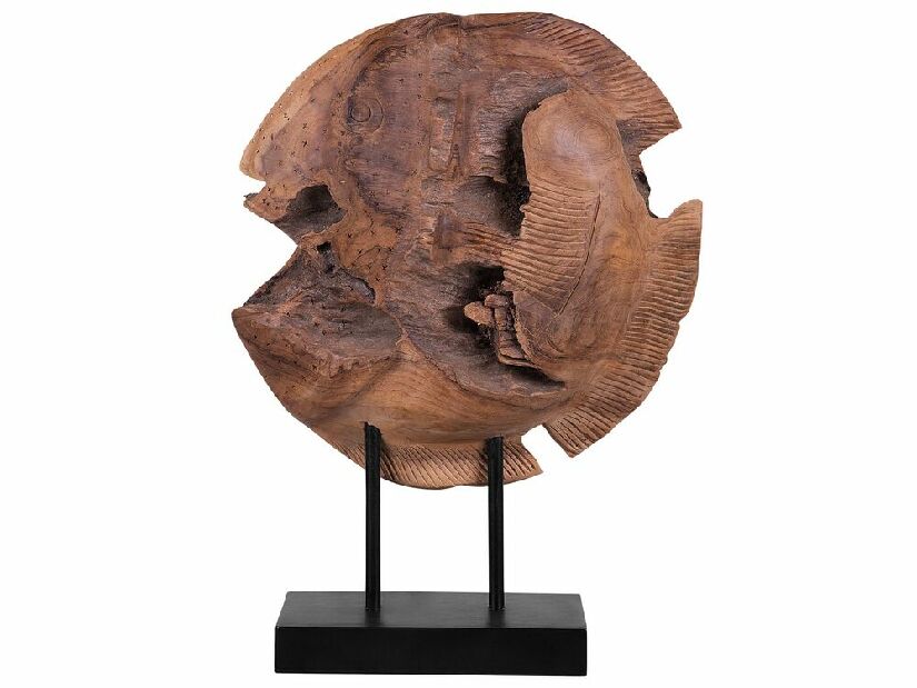 Dekoratívna figúrka PISH 41 cm (drevo) (svetlé drevo)