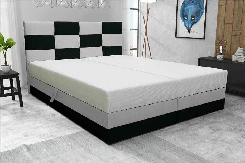 Manželská posteľ 180 cm Marion (s roštom a matracom) *bazár
