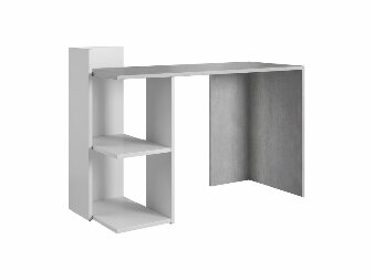 Pc stolík Paca 1 (betón + biela matná) *výpredaj