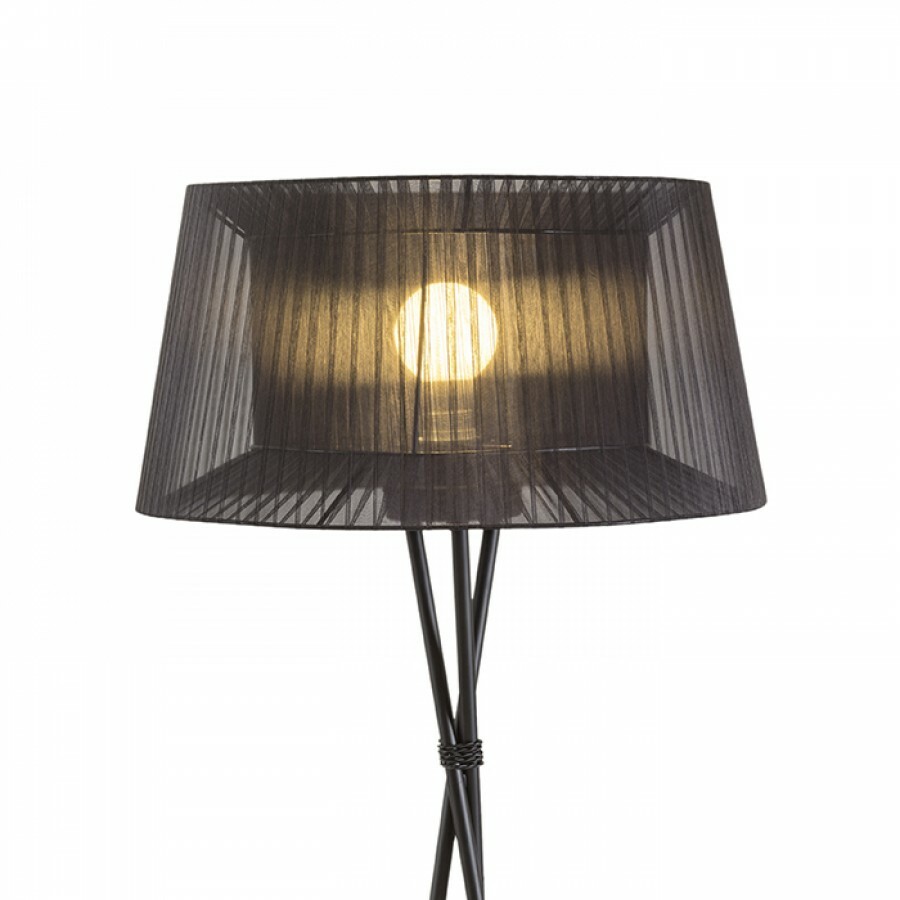 Stojanová lampa Boulogne 230V E27 28W (čierna)