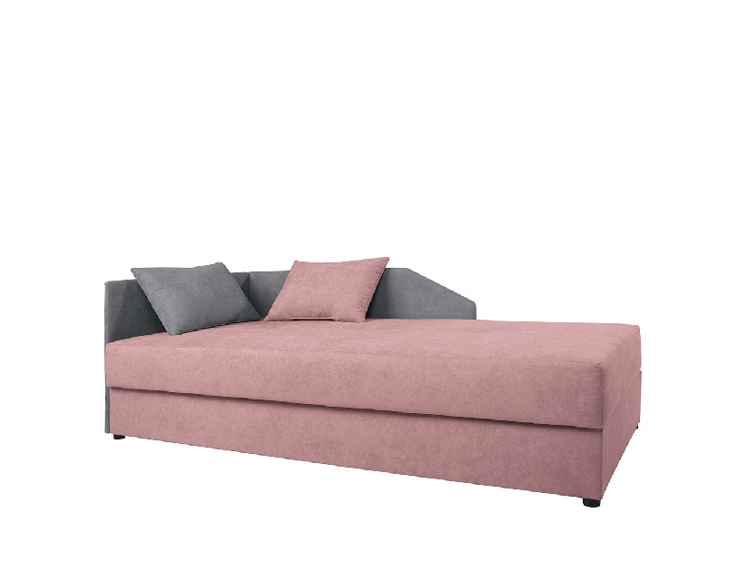 Jednolôžková posteľ (váľanda) 90 cm BRW Kelo LBKMU (ružová) (L)