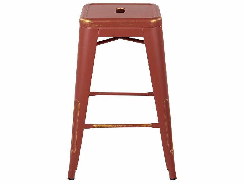 Set 2ks. barových stoličiek 60cm Cabriot (červenozlatá) 