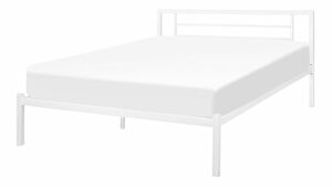 Manželská posteľ 140 cm Cush (biela) (s roštom)