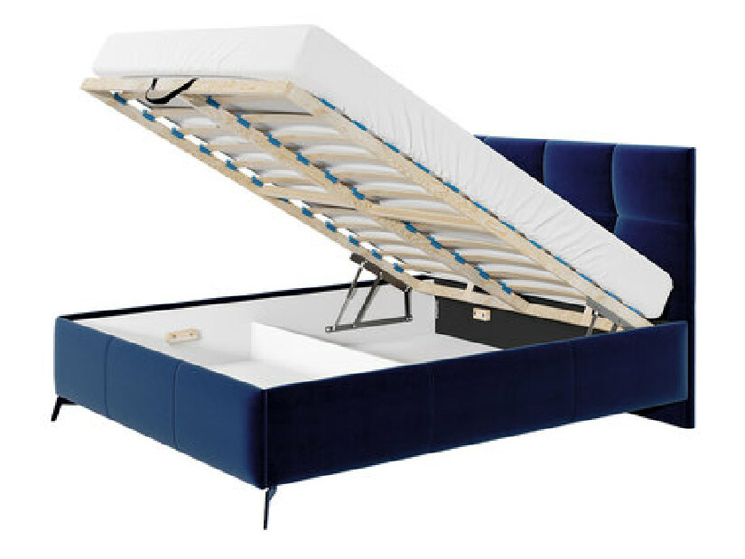 Čalúnená posteľ s kontajnerom Mirjan Waverly (140x200) (Fresh 01)