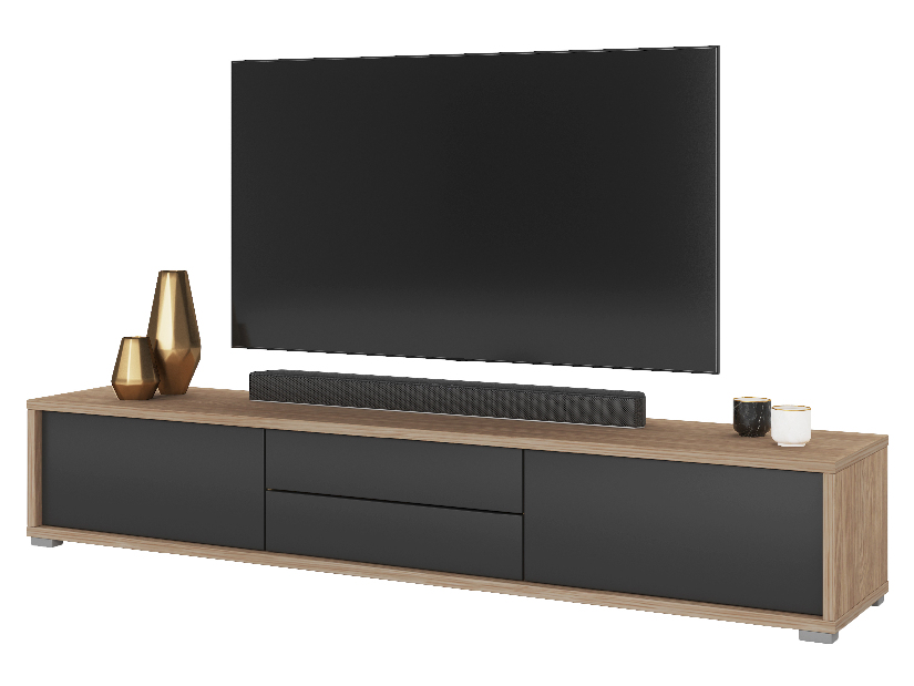 TV stolík Fiora 39 (dub olejovaný + antracit)