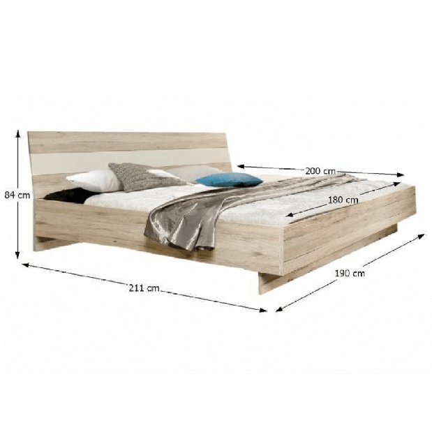 Manželská posteľ 180 cm Viloci