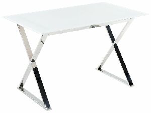 Jedálenský stôl Ariane (biela + strieborná) (pre 4 osoby)