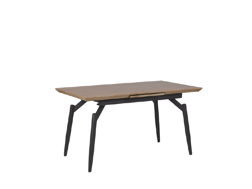 Jedálenský stôl BARASSA (tmavé drevo) (pre 6 osôb)