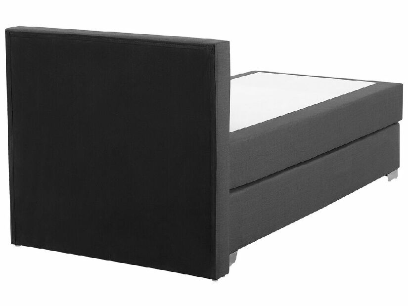 Kontinentálna posteľ 90 cm PREMIER (s matracmi) (sivá)