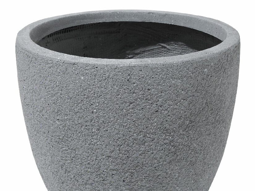Set 3 ks. kvetináčov KERMAN (keramika) (sivá)
