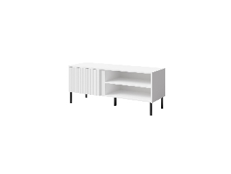 TV stolík/skrinka Munkki 7 (biela + čierna)