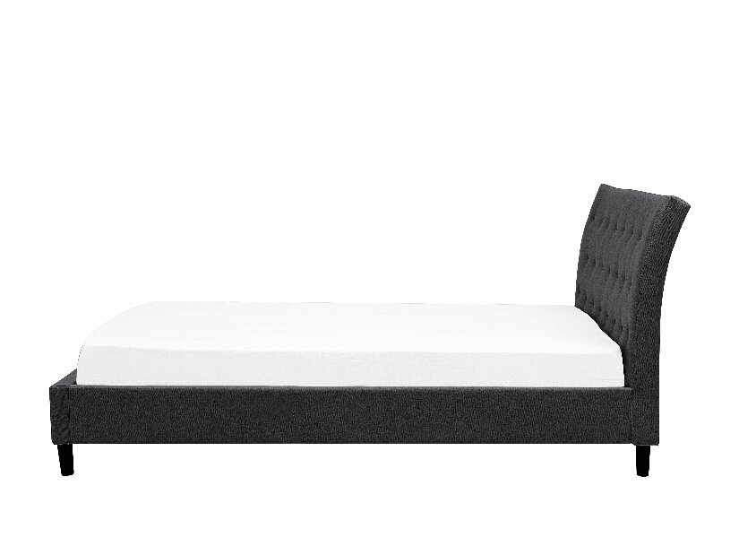 Manželská posteľ 140 cm SANTORI (s roštom) (tmavosivá)