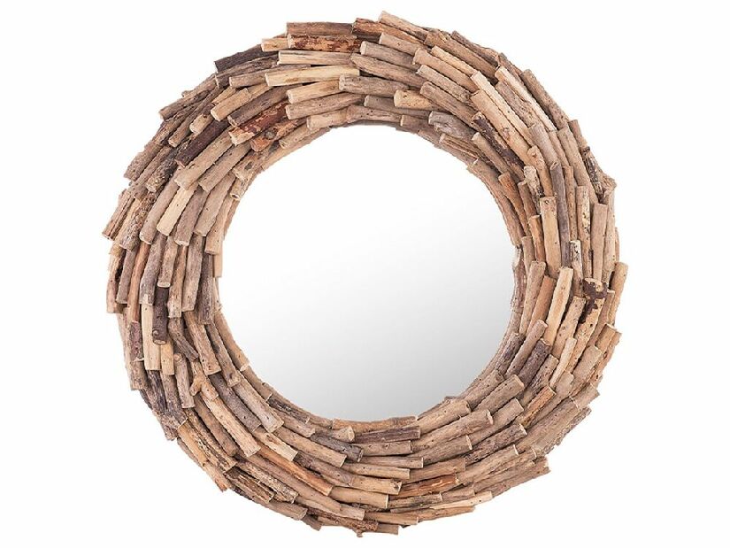 Nástenné zrkadlo Kayza (svetlé drevo)
