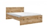 Manželská posteľ 160 cm - BRW - Zele - LOZ/160