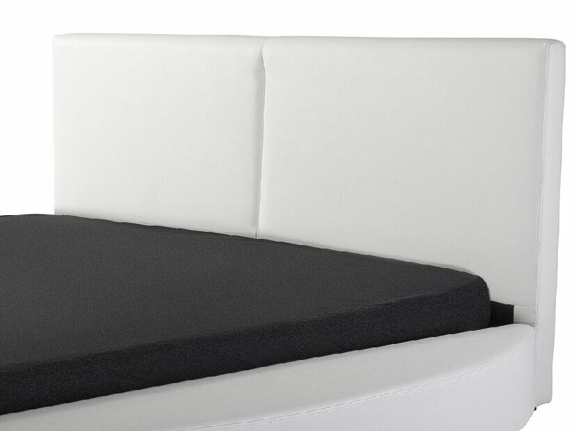 Manželská posteľ 180 cm LOMA (s roštom) (biela)