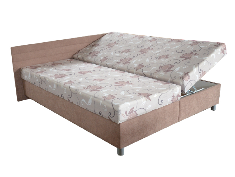 Manželská posteľ 160 cm BRW Etile (hnedá) (s matracmi)