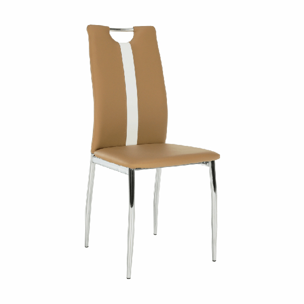 Jedálenská stolička Scotby (béžová + biela)