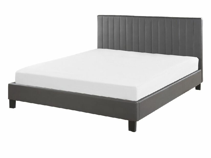 Manželská posteľ 140 cm PARASO (sivá) (s roštom)