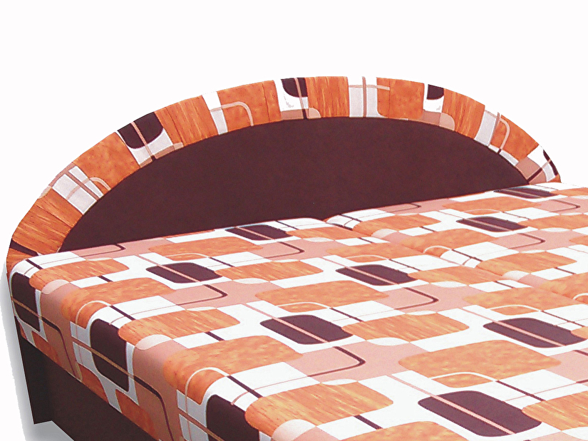 Manželská posteľ 160 cm Elena (hnedá) (s matracom) *výpredaj