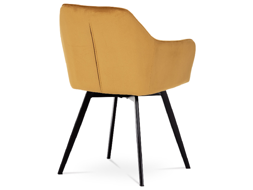 Jedálenská stolička Danarra-425-YEL4 (žltá + čierna) *výpredaj