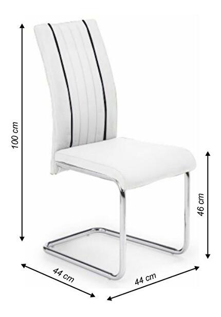Jedálenská stolička Limia (biela + čierna)